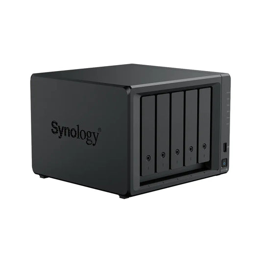 Synology | DS1525+ | 5-Bay NAS | AMD Ryzen V1500B | 8 GB DDR4 ECC | 2.5GbE | Black