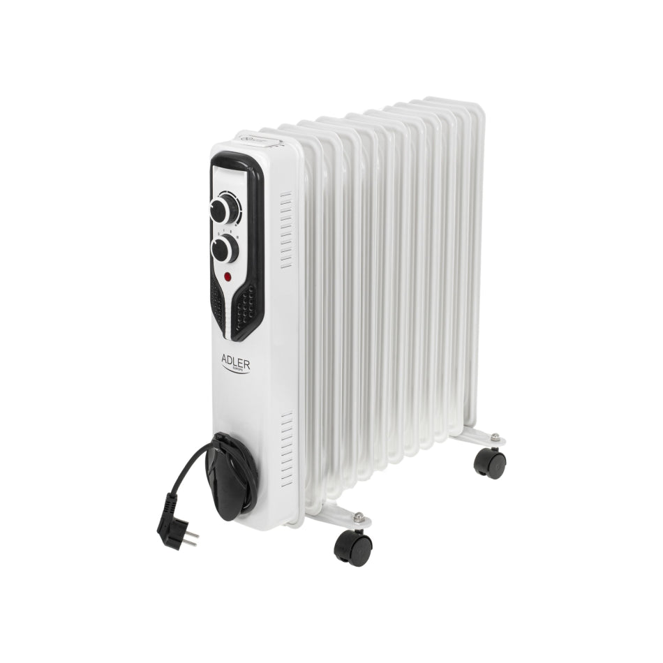 Adler | AD 7817 | Ölradiator | 2500 W | 3 Leistungsstufen | Weiß