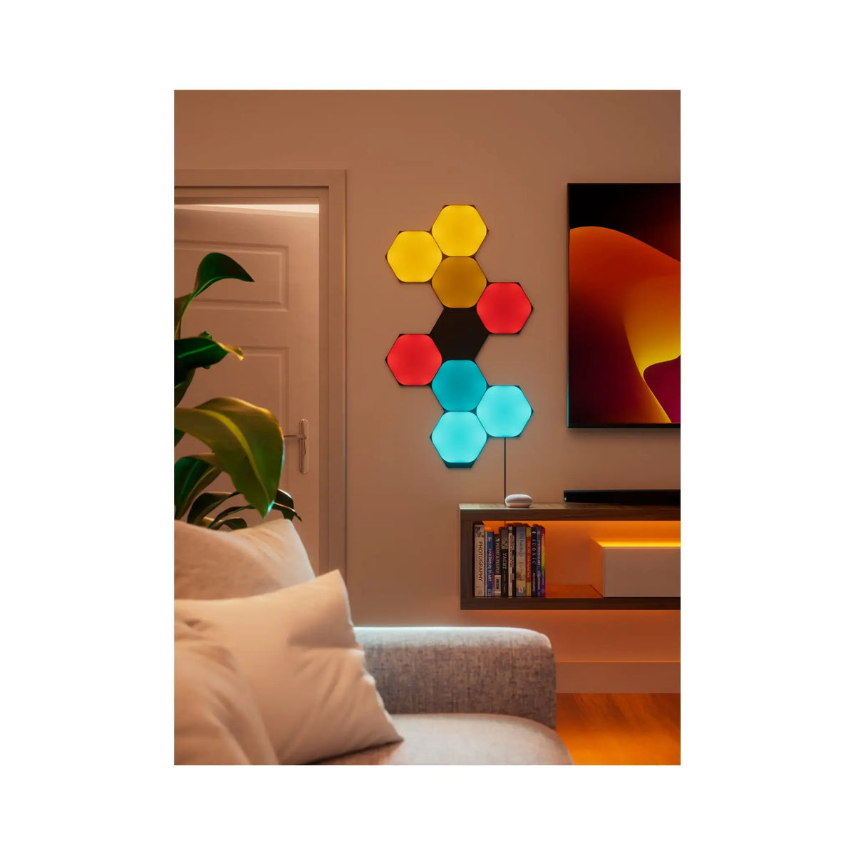 Nanoleaf | Shapes Black Hexagons Starter Kit (9 panels) | 42 W | WiFi