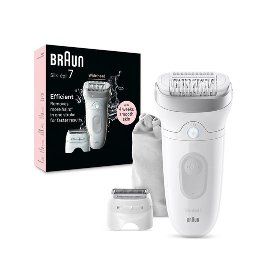 Braun Epilator | SE7-041 Silk épil 7 | Wet & Dry | White/Silver