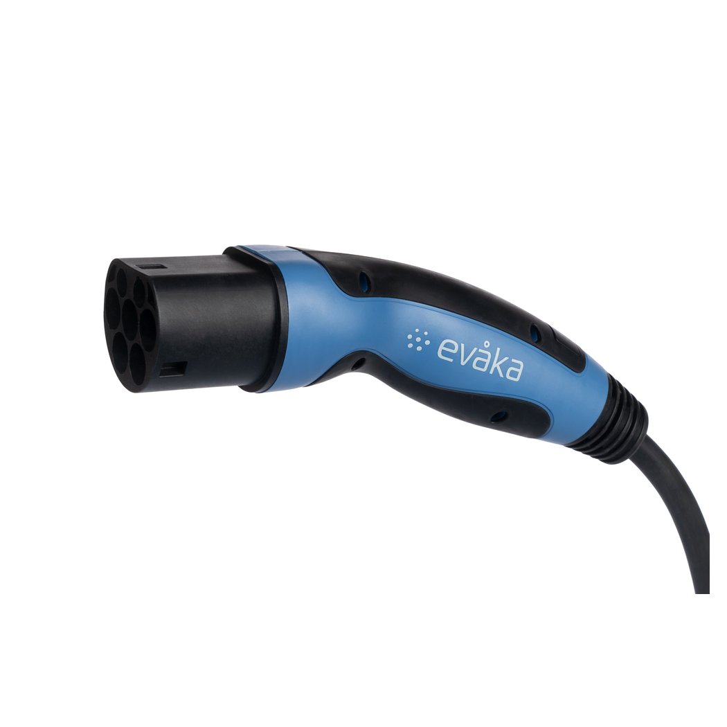 Evaka EV charging cable | EVA503325 | 22 kW | 32 A | 5 m | Black