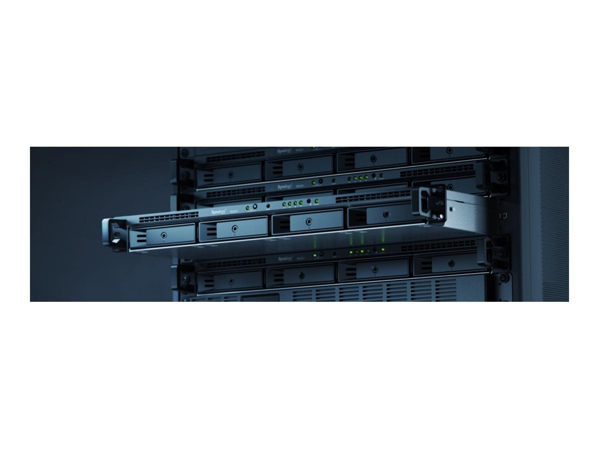 Synology | RS422+ | 4-Bay Rackmount NAS | AMD Ryzen R1600 | 2 GB DDR4 ECC | 1GbE