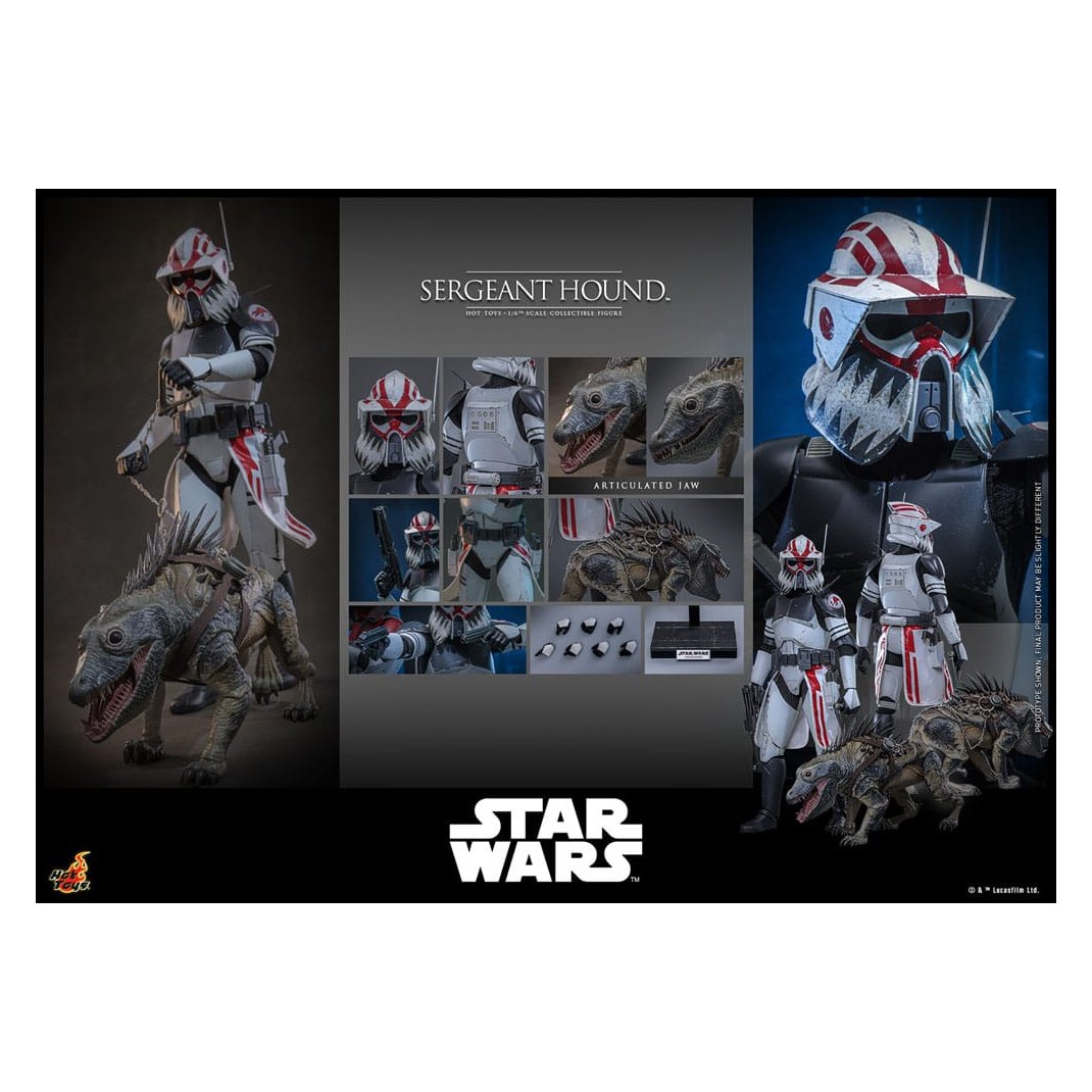 Star Wars: The Clone Wars Action Figure 1/6 Sergeant Hound 30 cm