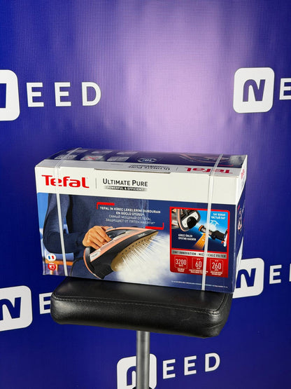 Tefal | Ultimate Pure FV9845 | Steam Iron | 3200 W | 60 g/min | Black/Rose Gold