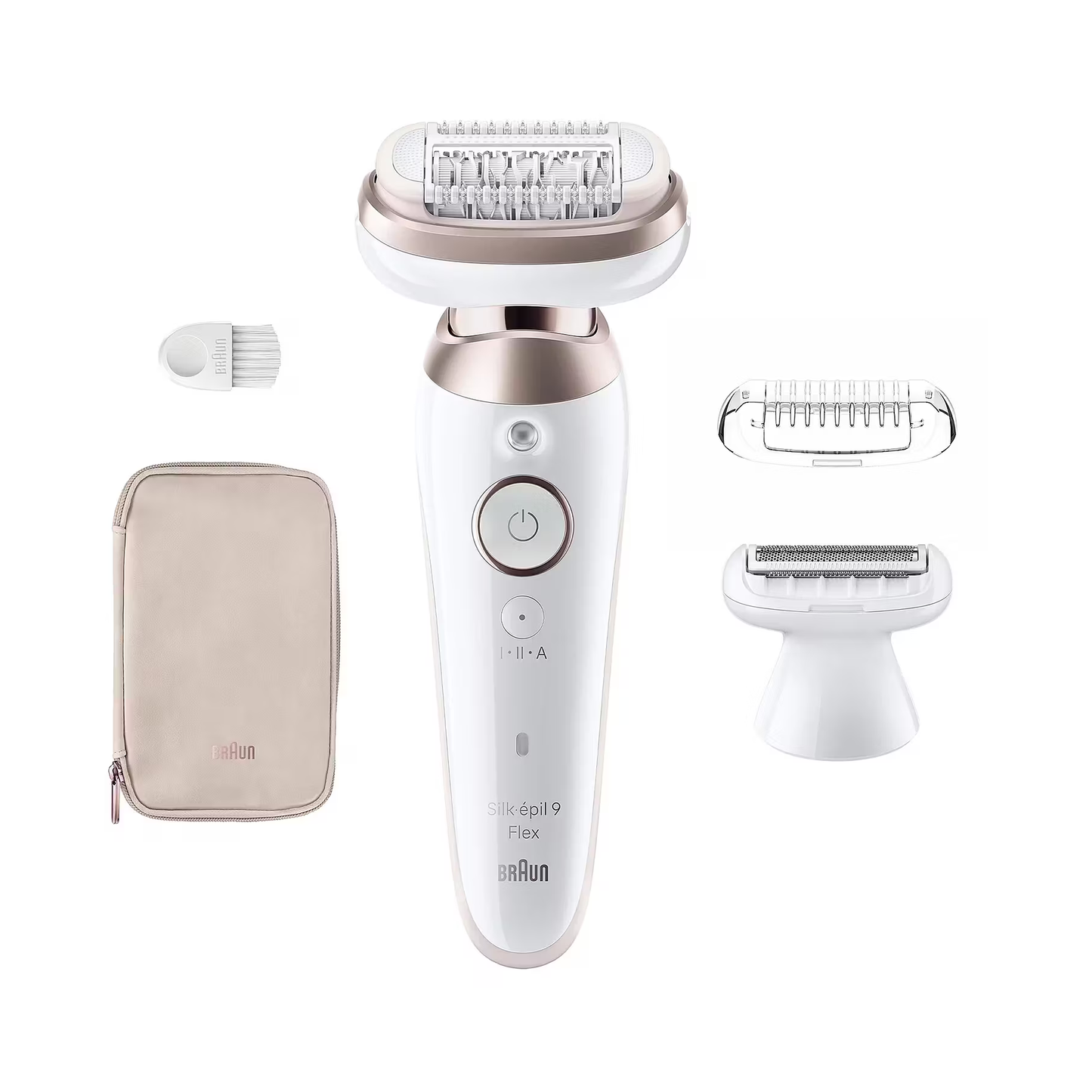 Braun Epilator | SES9-030 3D Silk-Epilk 9 Flex | Wet & Dry | White/Rose