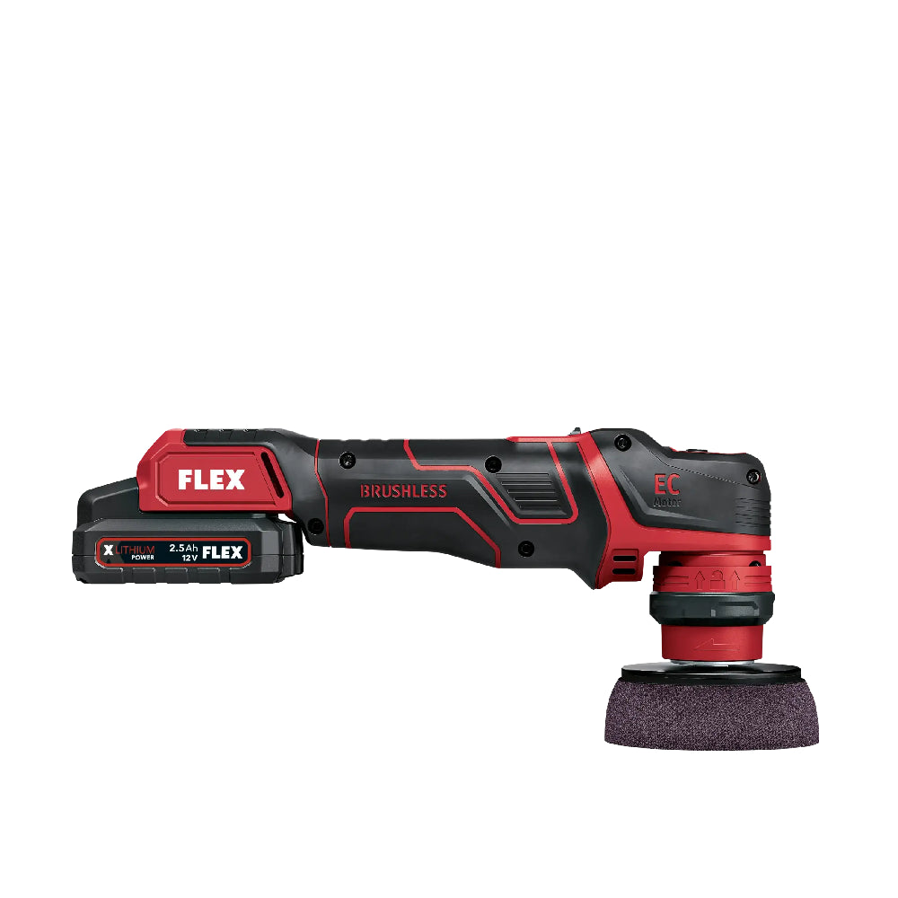 FLEX | PXE 80 12-EC/2.5 SET | Smart Cordless Polisher 12V | Red/Black