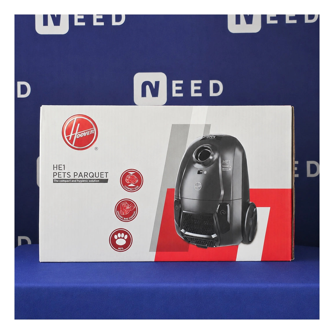 Hoover | HE120PET 011 | Vacuum Cleaner | 700W | Bagged | 2.5L | Iron Grey