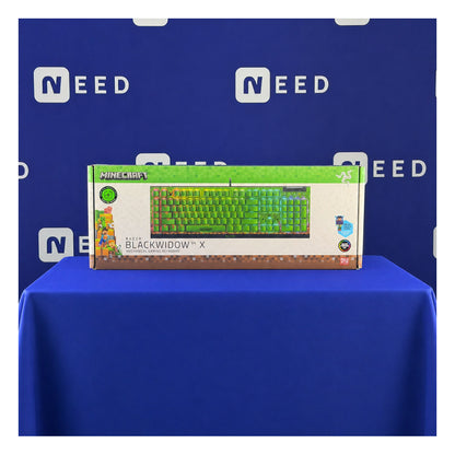Razer BlackWidow V4 X | Gaming keyboard | Wired | Minecraft Edition | Green Mechanical Switches