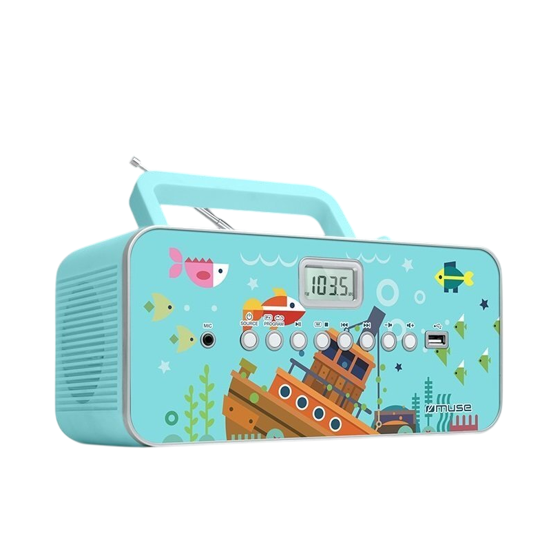 Muse | M-29KB | Portable radio CD/MP3 player with USB | 30 W | Image