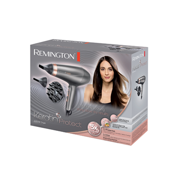 Remington | Hair Dryer | AC8820 | 2200 W | Number of temperature settings 3 | Ionic function | Diffuser nozzle | Silver