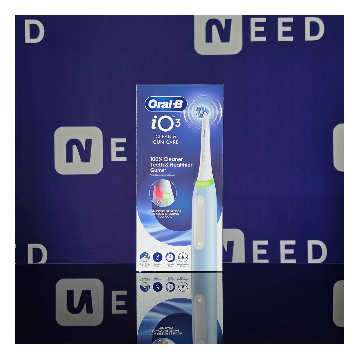 Oral-B | Electric Toothbrush | iO3 Series | Rechargeable | Ice Blue