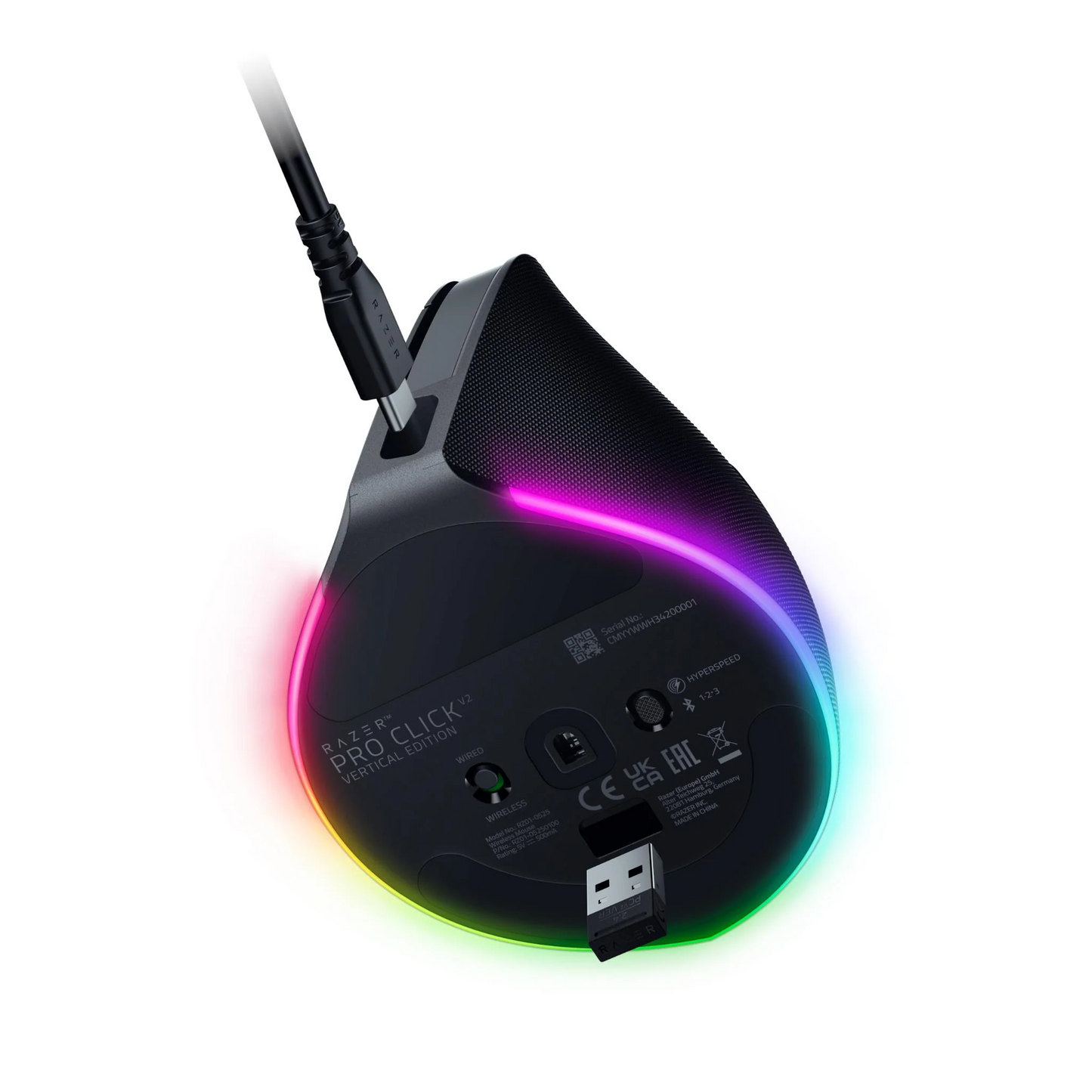 Razer Ergonomic Mouse | Pro Click V2 Vertical | Optical mouse | Wireless | Black