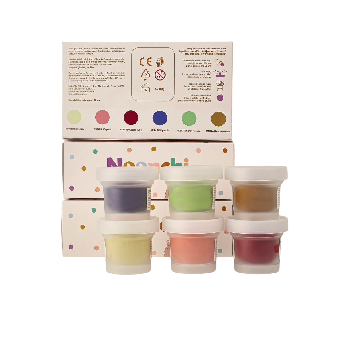 Coffret Signature de pâte à modeler biologique Noonchi 01