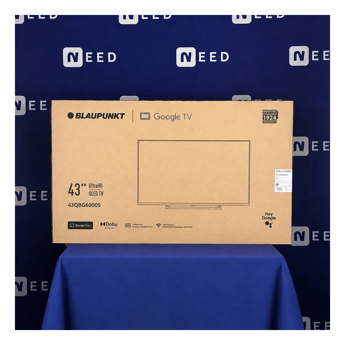 BLAUPUNKT | 43QBG6000S | 43" QLED Smart TV | 4K UHD | Google TV | Black