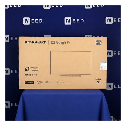 BLAUPUNKT | 43QBG6000S | 43" QLED Smart TV | 4K UHD | Google TV | Black