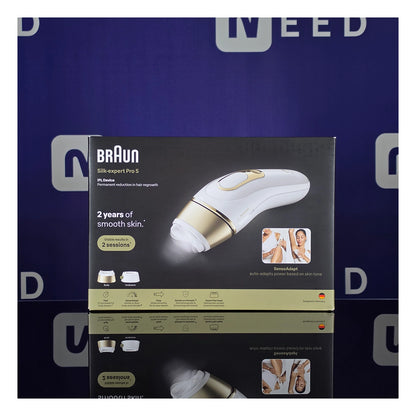 Braun | Épilateur IPL | Silk-expert Pro 5 PL5210 | Blanc/Or