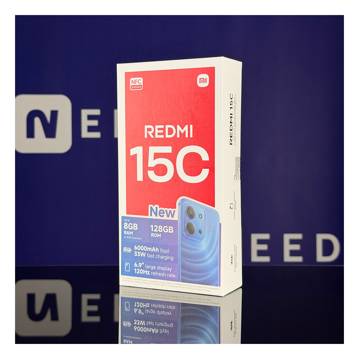 Xiaomi Redmi | 15C | Blue | 6.9 in | 1600 x 720 pixels | Helio G81-Ultra | 128 GB | Dual-SIM | Blue