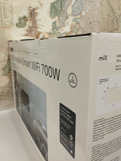 Mill Invisible Smart WiFi Panel Heater | PA700WIFI4B | Panel Heater | 700 W