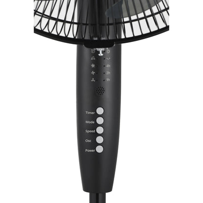 Standart FS40-24ER Pedestal Fan | 40 cm | 50 W | Black