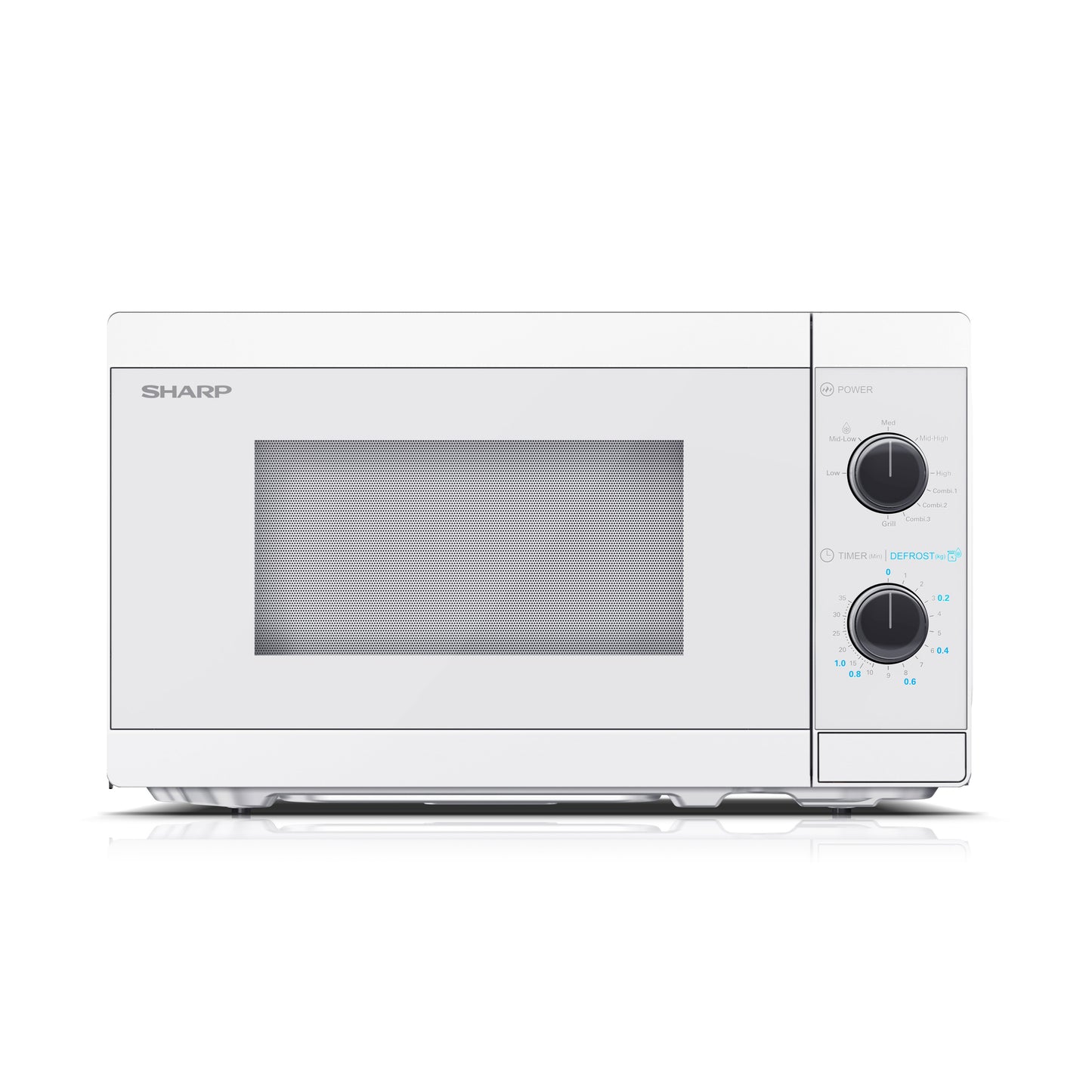 Sharp | Microwave Oven with Grill | YC-MG01E-C | Free standing | 800 W | Grill | White