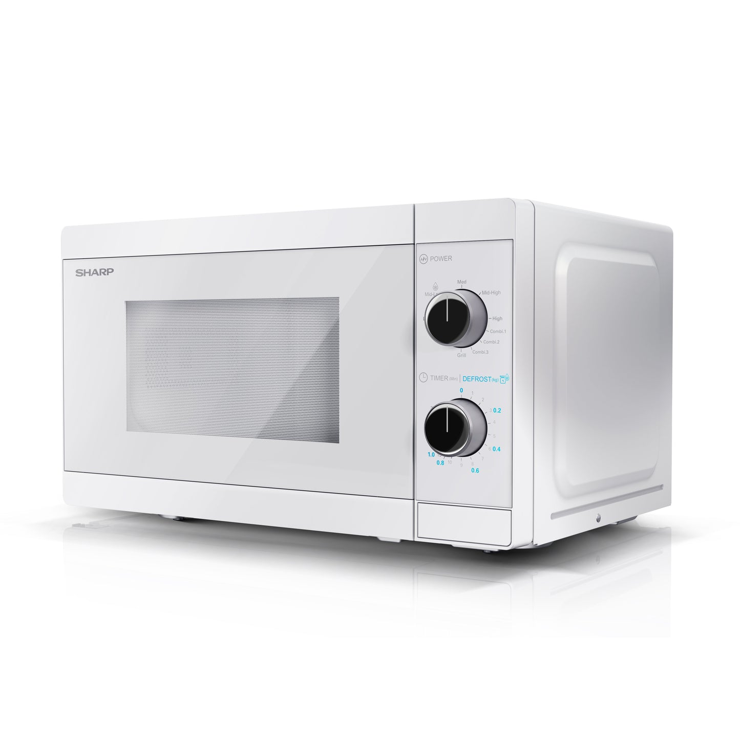 Sharp | Microwave Oven with Grill | YC-MG01E-C | Free standing | 800 W | Grill | White