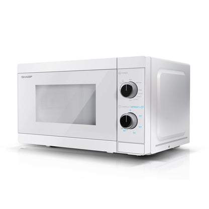Sharp | Microwave Oven with Grill | YC-MG01E-C | Free standing | 800 W | Grill | White