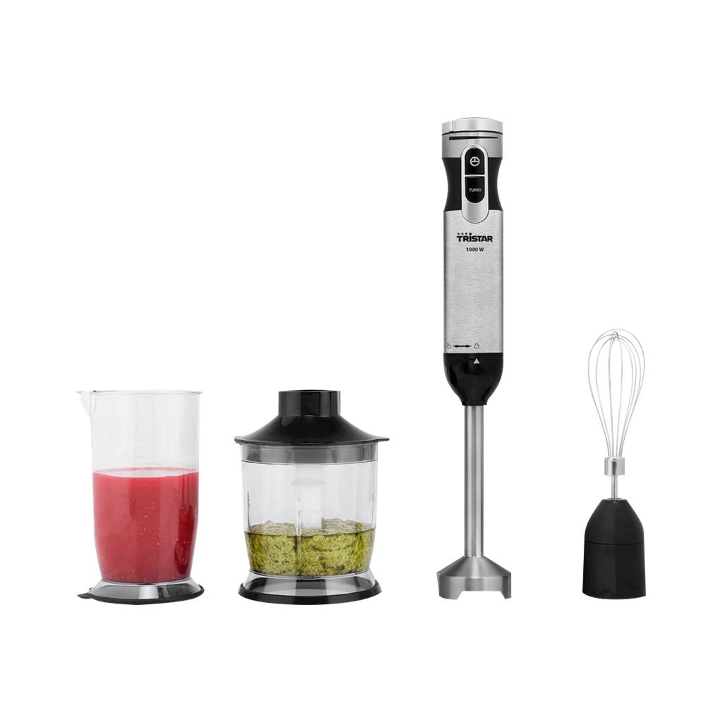 Tristar | Hand Blender Set | 1000 W | Stainless Steel/Black