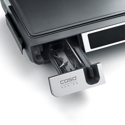 Caso Double Contact Grill with Thermocontrol | SteakMaster Pro | Contact grill | 2000 W | Stainless Steel/Black