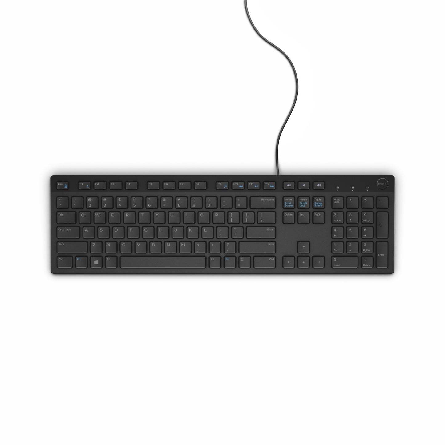 Dell | KB216 | Standard | Wired | Russian | Black | 503 g | Numeric keypad