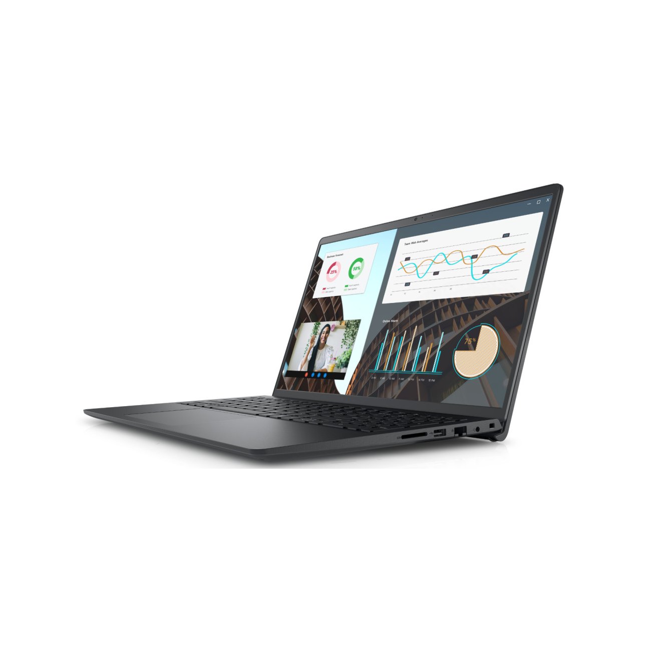 Dell | Vostro 15 3530 | Black | 15.6 " | WVA | FHD | 1920 x 1080 | Anti-glare | Intel Core i3 | i3-1305U | 8 GB | DDR4 | 512 GB