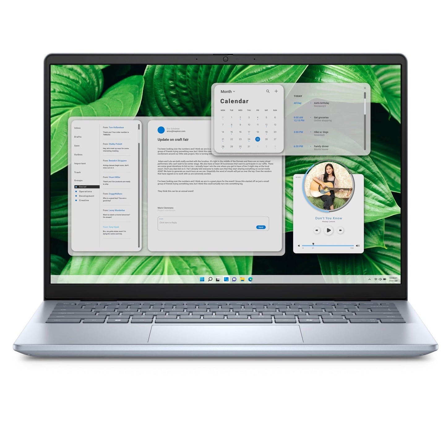 Dell Inspiron 14 5445 | Ice Blue | 14 " | WVA | FHD+ | 1920 x 1200 | Anti-glare | AMD Ryzen 5 | 8540U | 16 GB | DDR5 | 1000 GB