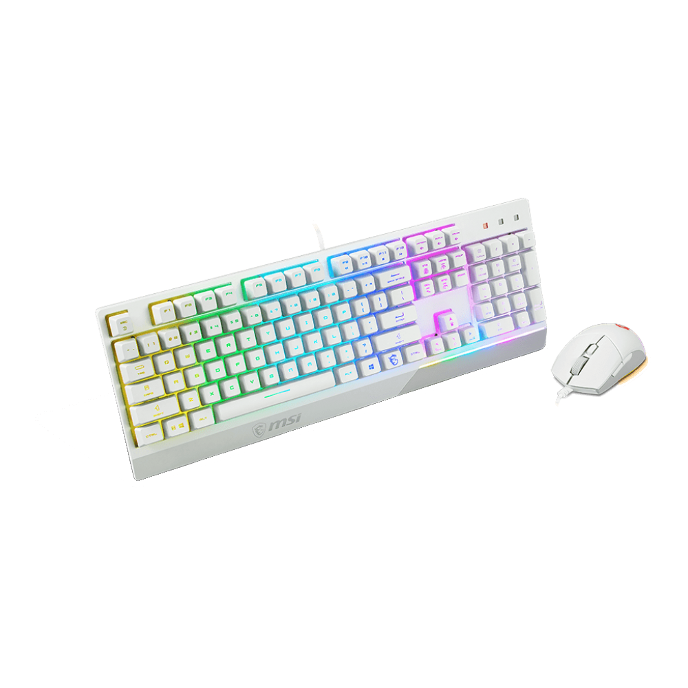 MSI | Vigor GK30 COMBO WHITE | Keyboard and Mouse Set | Wired | Mouse included | US