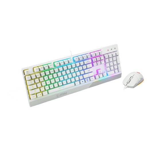 MSI | Vigor GK30 COMBO WHITE | Keyboard and Mouse Set | Wired | Mouse included | US