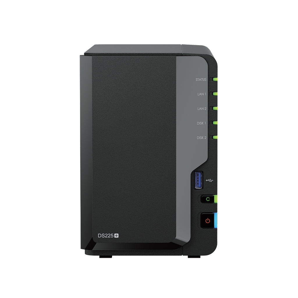 Synology DiskStation | DS225+ | Intel Celeron | J4125 | 2 Go | DDR4 | Noir