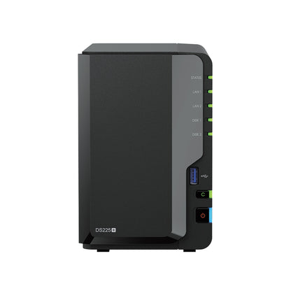 Synology DiskStation | DS225+ | Intel Celeron | J4125 | 2 Go | DDR4 | Noir