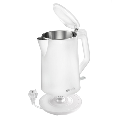 Gorenje | Kettle | K15DWW | Electric | 2200 W | 1.5 L | Plastic + metal