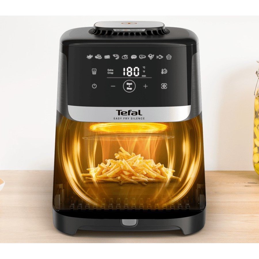 TEFAL Air Fryer | Easy Fry Silence EY551HE0 | Power 1650 W | Capacity 5 L