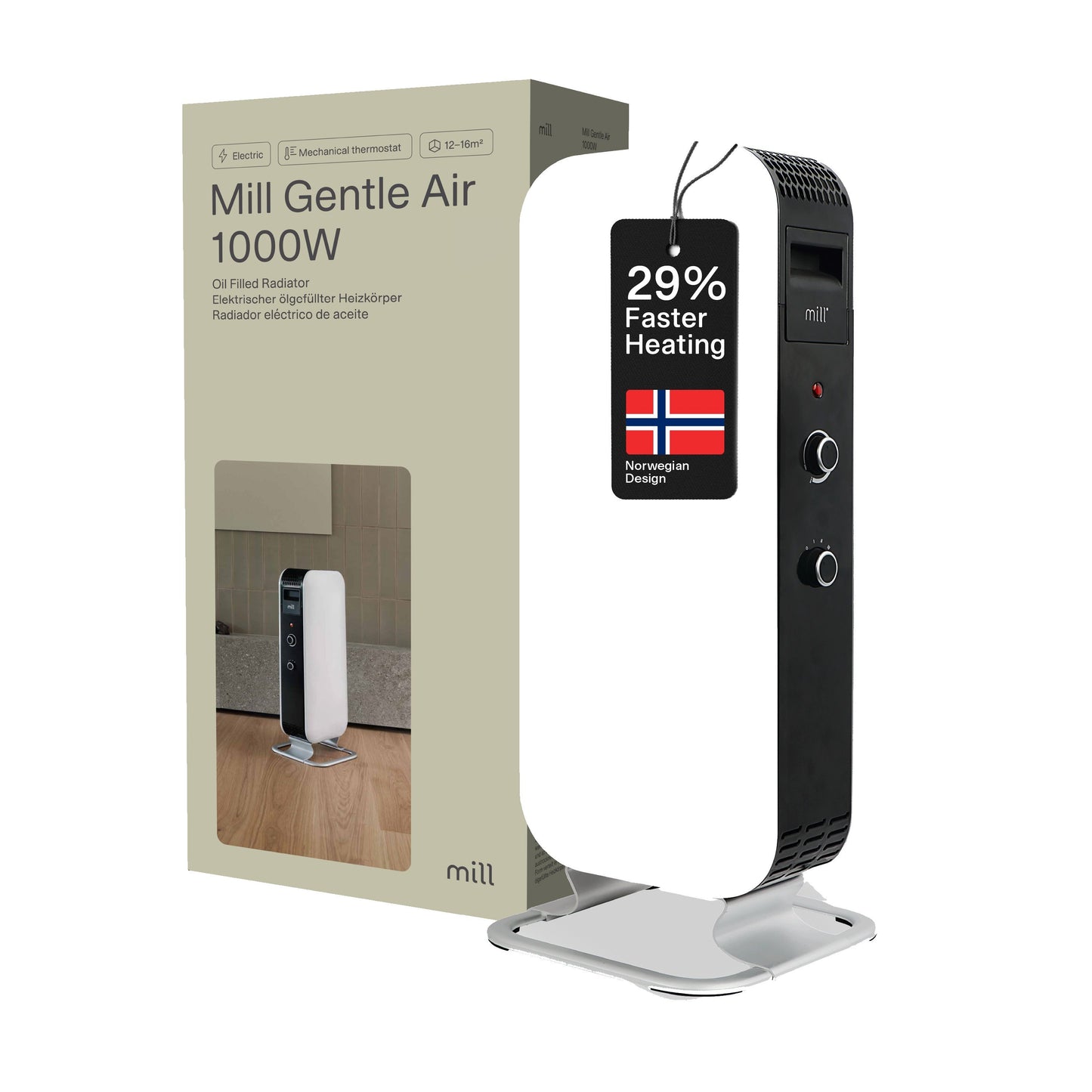 Mill | Heater | AB-H1000MEC | Oil Filled Radiator | 1000 W