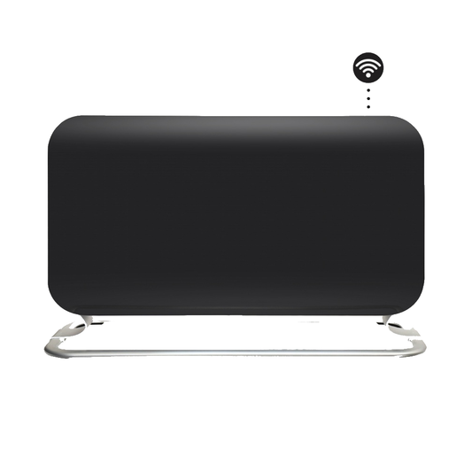 Mill CO1200WIFI3BLACK GEN3 Convection Heater, 1200W, Steel fronts, LED display