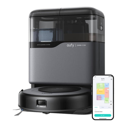 Anker Eufy | Robot Vacuum Cleaner with All-in-One Station | Omni C20 | Wet&Dry | 7000 Pa