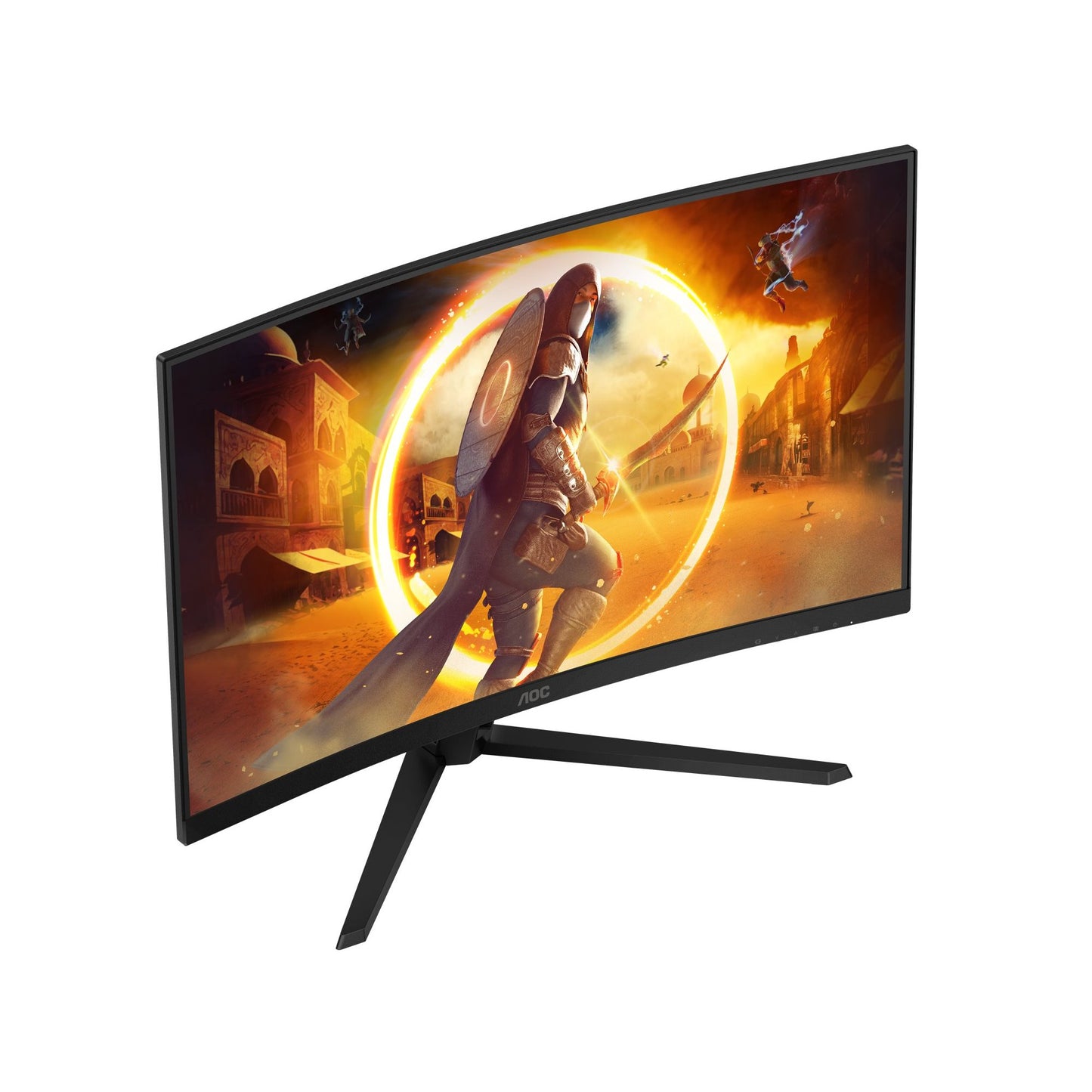 AOC Gaming | CQ32G4VE | 32 in | Fast VA | QHD 2560 x 1440 (DisplayPort: 180 Hz, HDMI: 144 Hz) | 300 cd/m² | 2xHDMI, DisplayPort | Tilt
