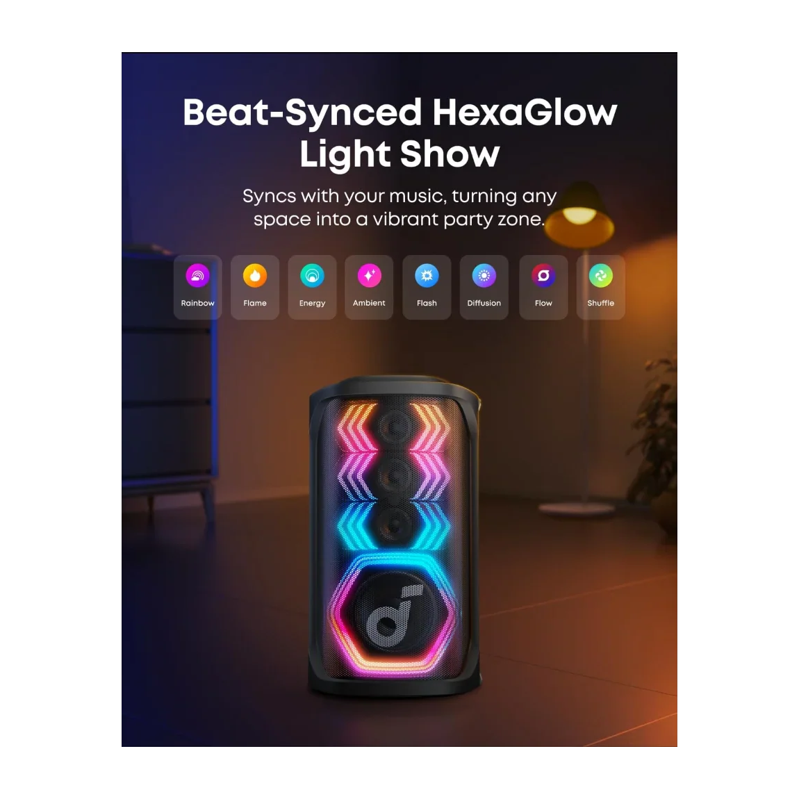 Anker Soundcore Speaker | Bluetooth | Black | Portable | Rave 3S dB | Wireless connection