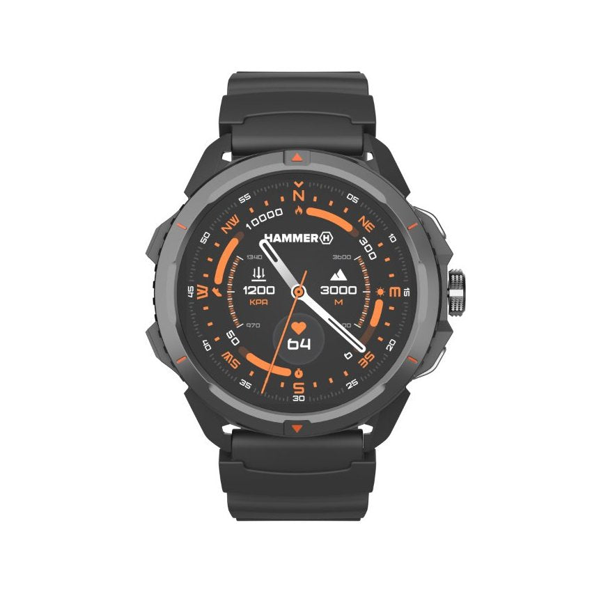 Hammer HAMMER | Watch 2 | Smart watch | Black | Orange | Water-resistant