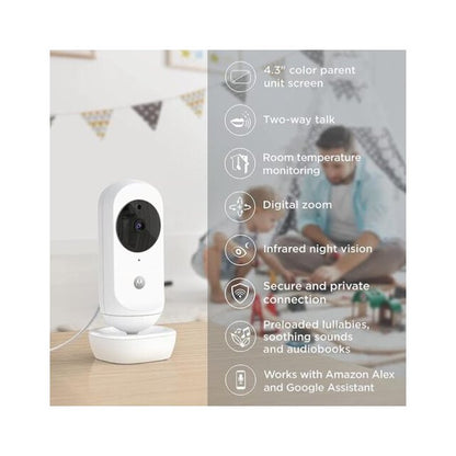 Motorola | Wi-Fi Video Baby Monitor | VM44 CONNECT 4.3" | 4.3"