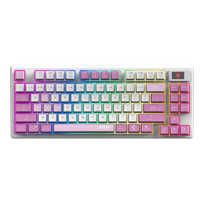MSI FORGE GK600 TKL WIRELESS VIOLET | Gaming keyboard | Wireless | 2.4 GHz Wireless, Bluetooth, USB 2.0