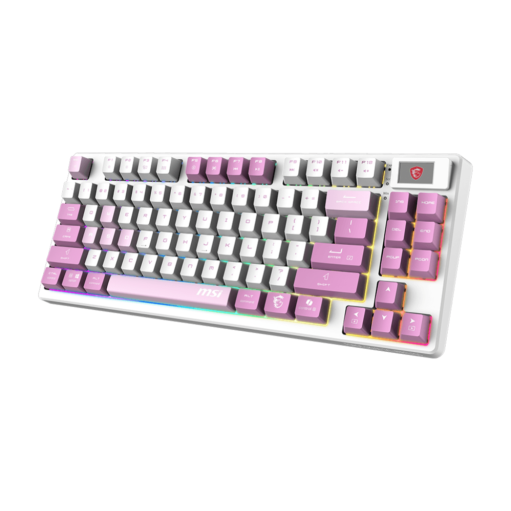 MSI FORGE GK600 TKL WIRELESS VIOLET | Gaming keyboard | Wireless | 2.4 GHz Wireless, Bluetooth, USB 2.0