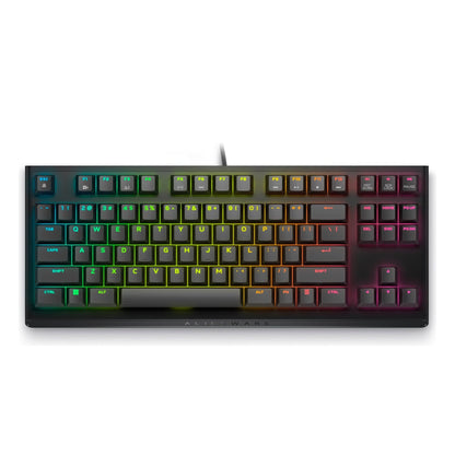 Dell Alienware Tenkeyless AW420K | Gaming Keyboard | Wired | Dark Side of the Moon | CHERRY MX Red