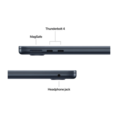 Apple MacBook | Air | Midnight | 13 " | 2560 x 1664 | Apple M4 | 16 GB | 256 GB | Apple M4 chip 10-core CPU/8-core GPU