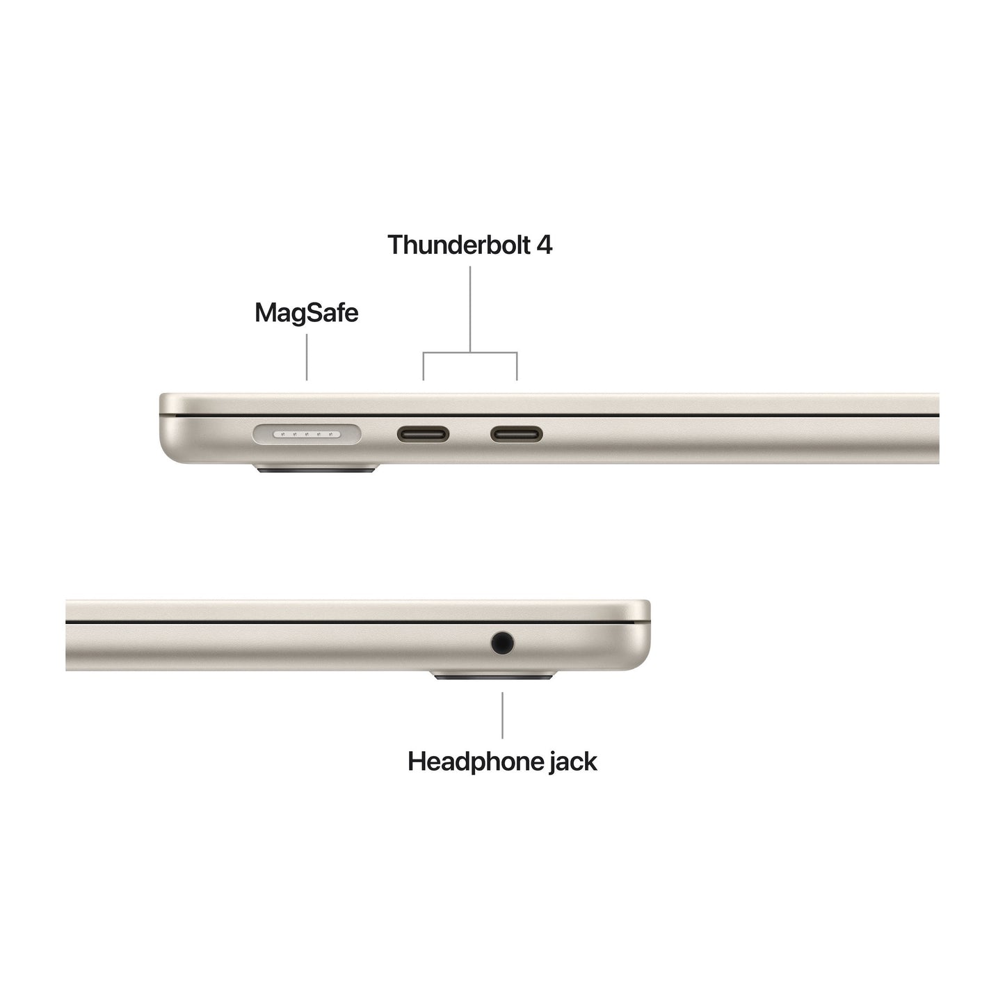 Apple MacBook | Air | Starlight | 13 " | IPS | 2560 x 1664 | Apple M4 | 16 GB | 256 GB | Apple M4 chip 10-core CPU/8-core GPU