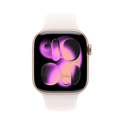 Apple Apple Watch | Series 11 (GPS) | Smart watch | 100% recycled aluminium | 42 mm | Pink | Cream | Apple Pay